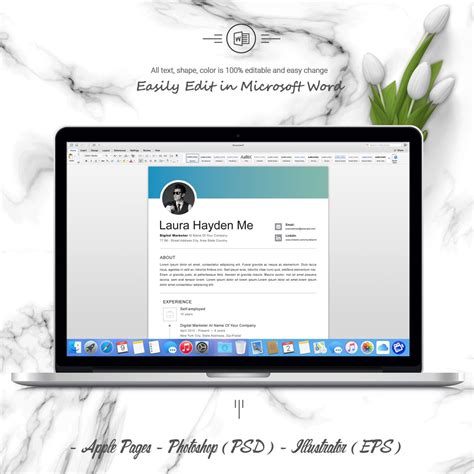 Linkedin Resume Template Design Marketing And Lead Generation Cv