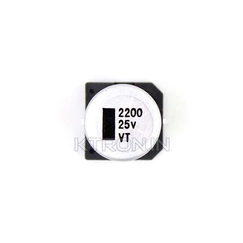 Buy 2200uf 25v Smd Electrolytic Capacitor 16 X 165 Mm 20 Ktron India