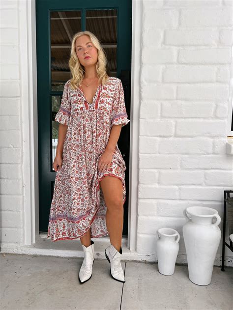 Penny Midi Dress Love Letters Arizonia Rose