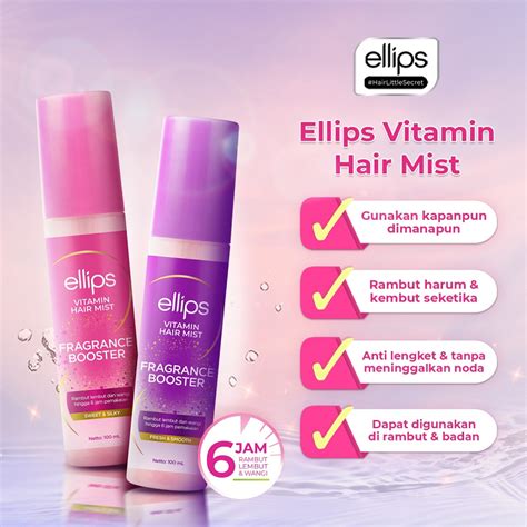 Jual Ellips Vitamin Hair Mist Fresh And Smooth Sweet And Silky 100ml