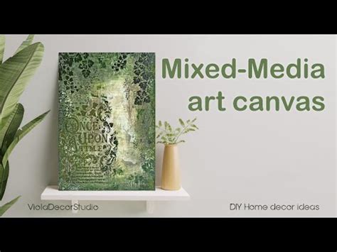 How To Make A Mixed Media Art Canvas YouTube