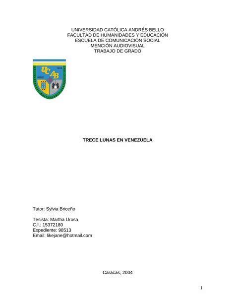 Pdf Trece Lunas En Venezuelabiblioteca Ucab Edu Ve Anexos Biblioteca