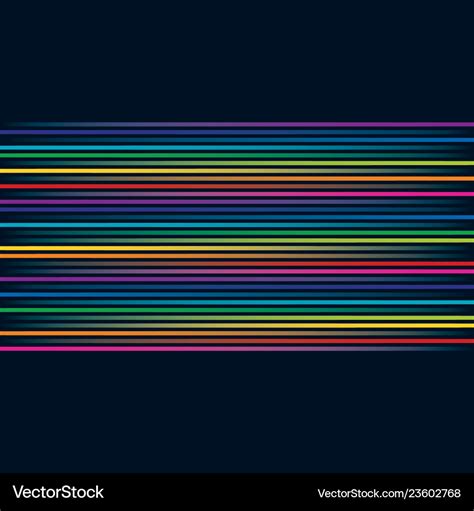 Multicolored Lines Colorful Horizontal Royalty Free Vector