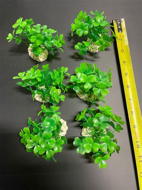 PREMIUM Small Artificial Aquarium Plants - Set of 6 - Aquatics Safe ...