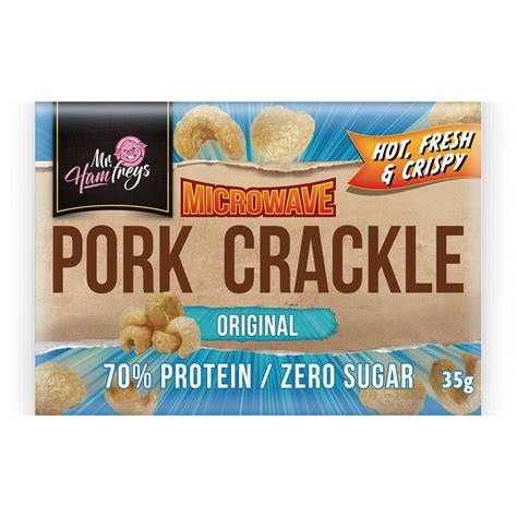 Mr Hamfreys Microwavable Pork Crackle Original 35g Gluten Free