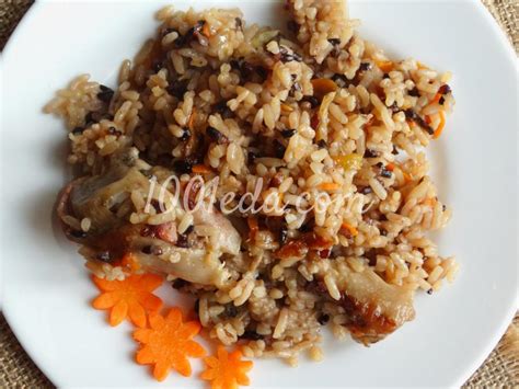Плов с черным рисом и курицей в мультиварке - 23 февраля от 1001 ЕДА