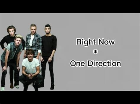 One Direction Right Now Lirik Dan Terjemahan YouTube