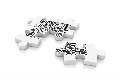 Premium Photo | Qr code on puzzle