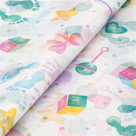 Baby Patterned Tissue Paper From Stock At Midpac Packaging In Packs 50