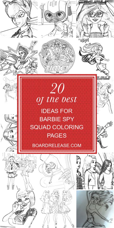 List Of Barbie Spy Squad Coloring Pages