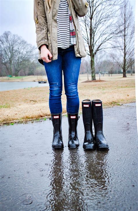 Hunter Boots Guide Short Or Tall Matte Or Gloss Hunter Boots Outfit