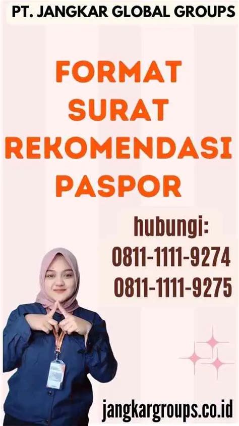 Format Surat Rekomendasi Paspor Jangkar Global Groups