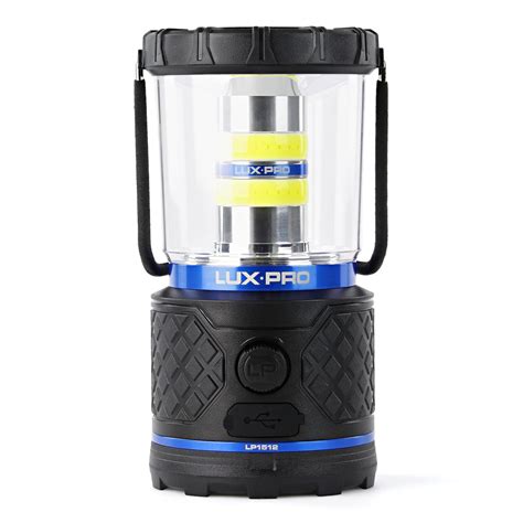 Buy LUXPRO Rechargeable Dual Power 1100 Lumen LED Lantern For Up To 150