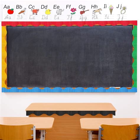 Harloon 6 Pcs 300ft Bulletin Board Borders Decorative Classroom Borders