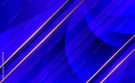 Luxury royal blue abstract background with golden lines Stock Vector | Adobe Stock