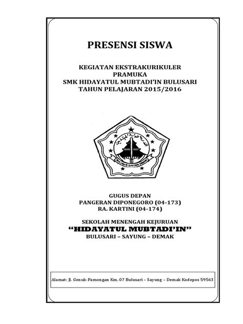 Contoh Cover Pramuka Pdf