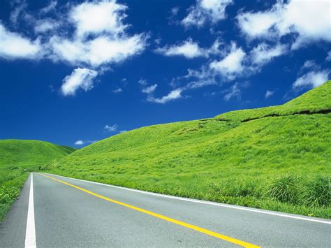 Download Hill Sky Man Made Road Wallpaper