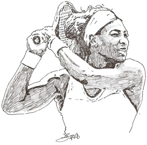 Serena Williams Coloring Page