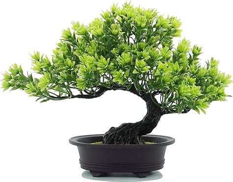 Amazon de Flikool Künstlicher Bonsai Baum in Töpfen Gefälschte