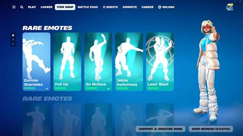 Top Updated Rarest Fortnite Item Shop Emotes Dances Showcase