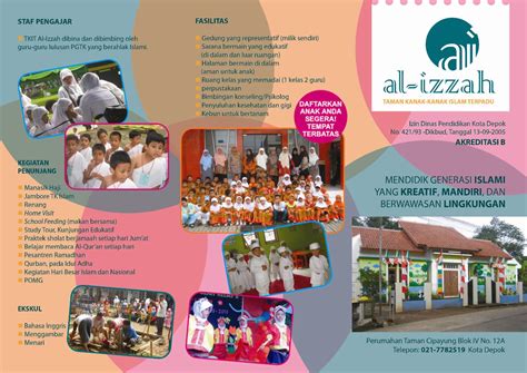 Tkit Al Izzah Depok 2 Tengah Brosur Tkit Al Izzah