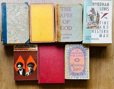 7 Vintage Wyndham Lewis Books Apes Of God Snooty Baronet Revenge For