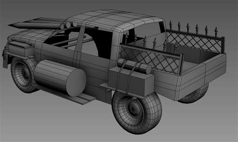 Post Apocalypse Vehicle — polycount