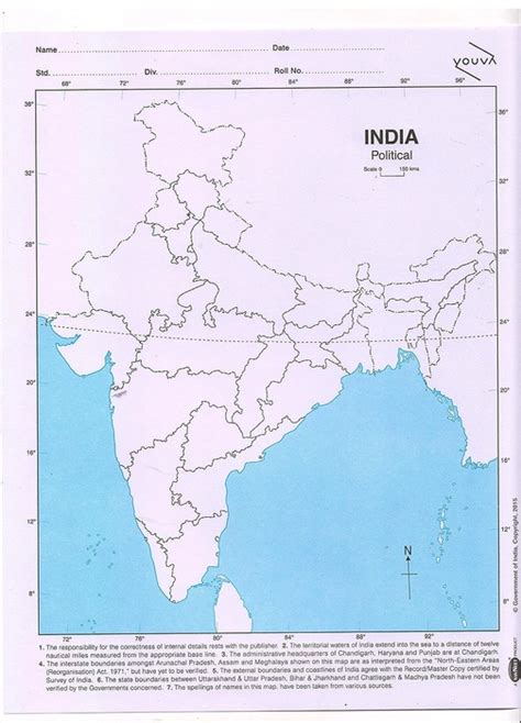 india political map outline printable   infoupdateorg