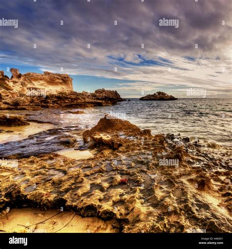 Point Peron Sunset Perth Australia Stock Photo Alamy