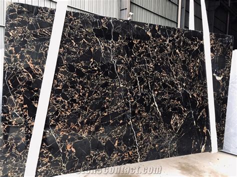 Vendome Noir Marble China Portoro Gold Marble Slab From China