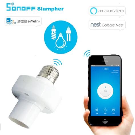 Itead Sonoff E27 Wireless Light Bulbs Holder RF Wifi LED Lamps By IOS