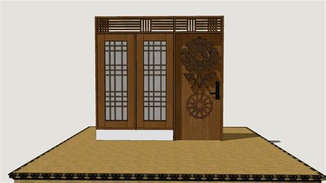 Design Door And Window With Louvers 3d Model