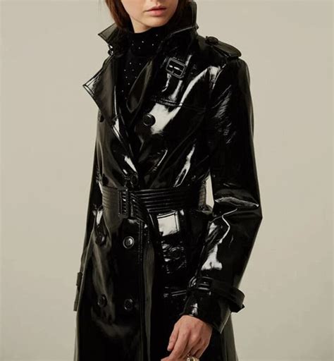 New Black PVC Trench Vinyl Shinny Coat Waterproof Winters Long Coat Etsy