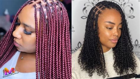 Top 50 Knotless Braids Styles 2024 Mynativefashion