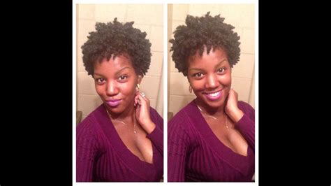 Natural Hair Braid Out On Tapered Cut Youtube