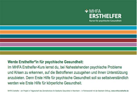 Mhfa Ersthelfer Kurs Borderline Rhein Main