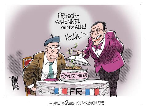 Rentenreform In Frankreich Archives Janson Karikatur