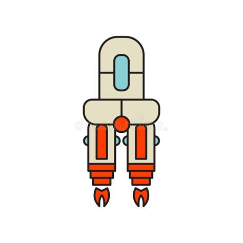 Vector Del Icono De Rocket Aislado En El Fondo Blanco Muestra De