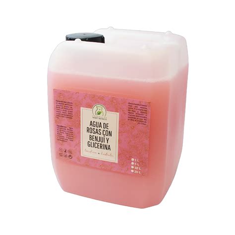 Agua de Rosas Benjuí Glicerina Hidratante Facial 20 litros