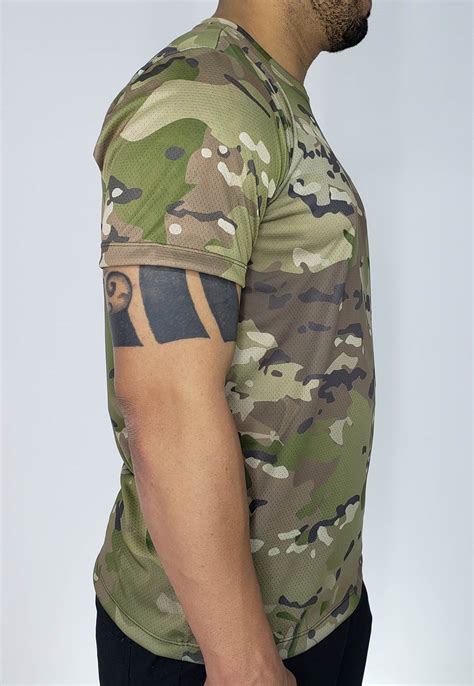 Camiseta Camuflada Multicam Manga Curta Masculina