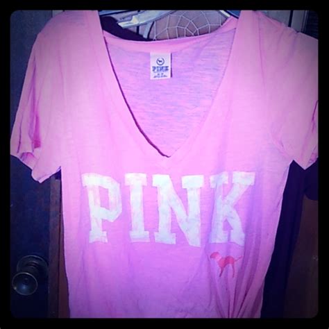 Pink Victorias Secret Tops Pink Tee Poshmark