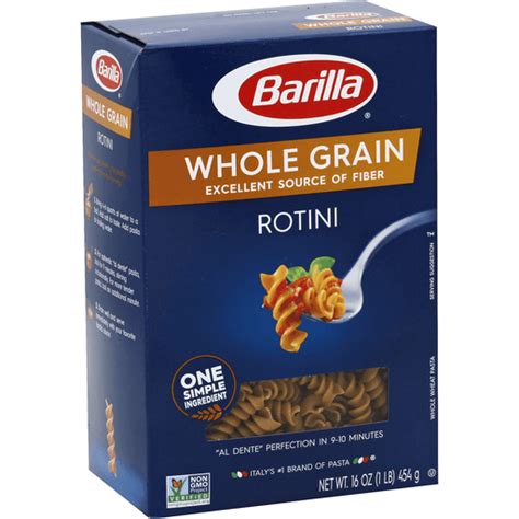 Barilla Whole Grain Rotini Pasta Oz Box High Fiber D Agostino