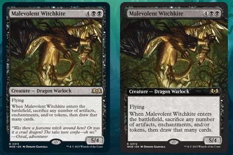 [woe] Malevolent Witchkite Jumpstart Set Coll Exclusive Weeklymtg R Magictcg