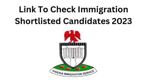 Link To Check Immigration Shortlisted Candidates 2023