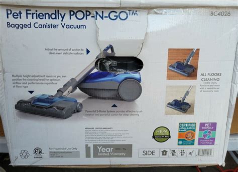 Kenmore Series Bagged Canister Vacuum Cleaner W Pet Powermate