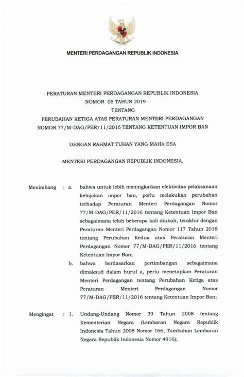 PDF PERATURAN MENTERI PERDAGANGAN REPUBLIK 4 4011 40 00 Dari