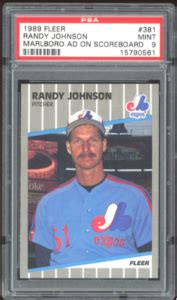 Most Valuable Randy Johnson Cards Midland Mint