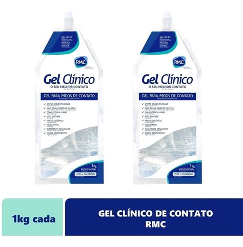 2un Gel Condutor Ultrassonografia Incolor Sem Álcool Rmc 1kg