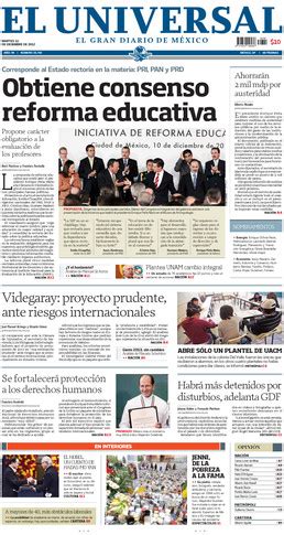 Esta Es La Linea PRENSA MEXICO MARTES 11 DE DICIEMBRE