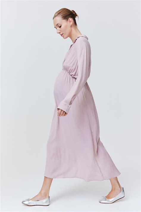 Mama Before And After Nursing Dress Dusty Pink Ladies Handm Us